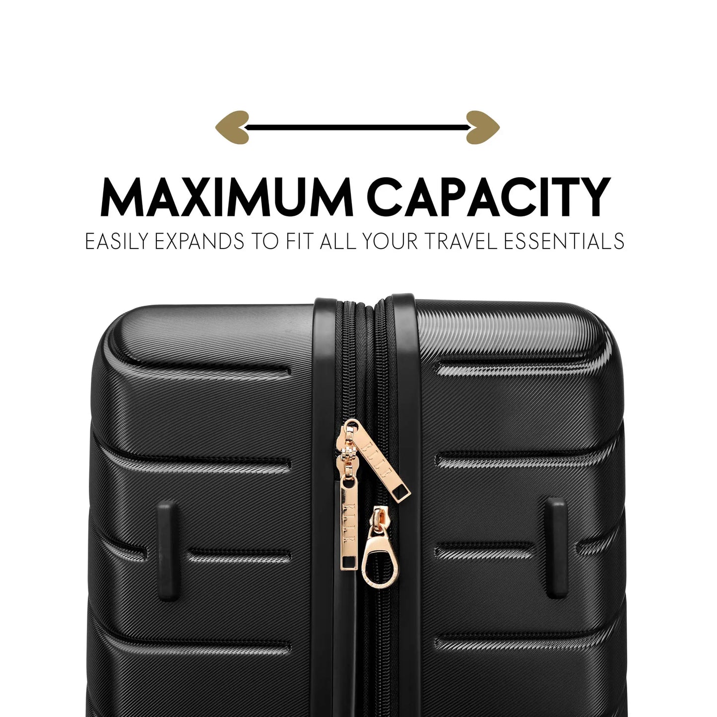 Louvre 2-Piece Polycarbonate Spinner Luggage Set